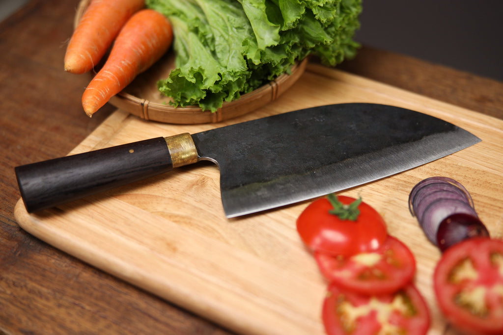 FLASH SALE - Nakiri, Santoku, Serbian Chef Knife, Hand forged knife for kitchen, sharp and durable with Solid Wooden Handle, Easy to Use