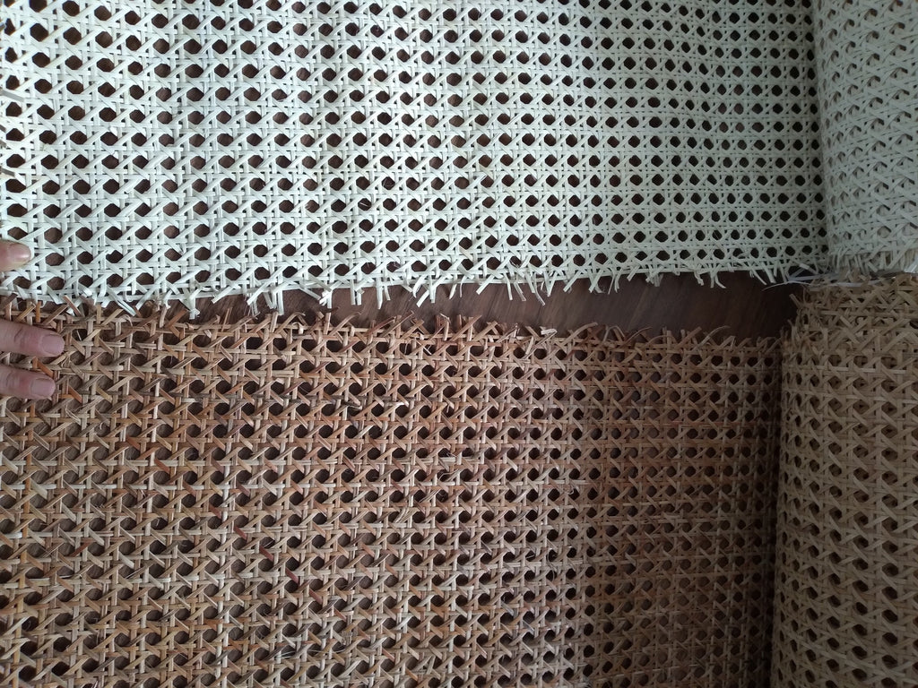 Width 27.5" : Hexagon Rattan Cane Webbing, Cane Webbing for DIY Project, Natural/ Bleached, Buy more SAVE MORE.