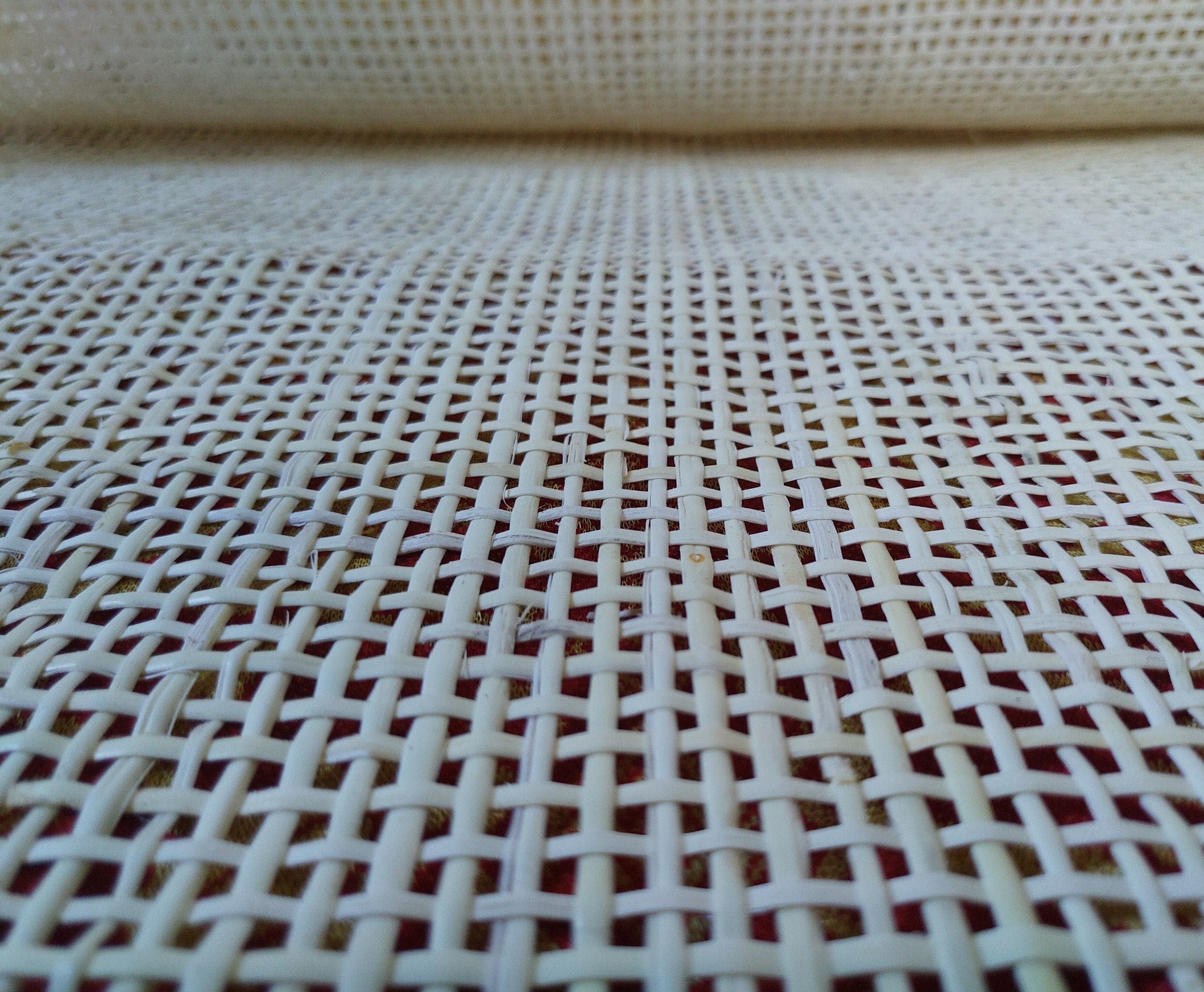 36" Wide, BLEACHED Radio Weave, Cane Webbing Roll, Length in Variation, Buy More Save More.