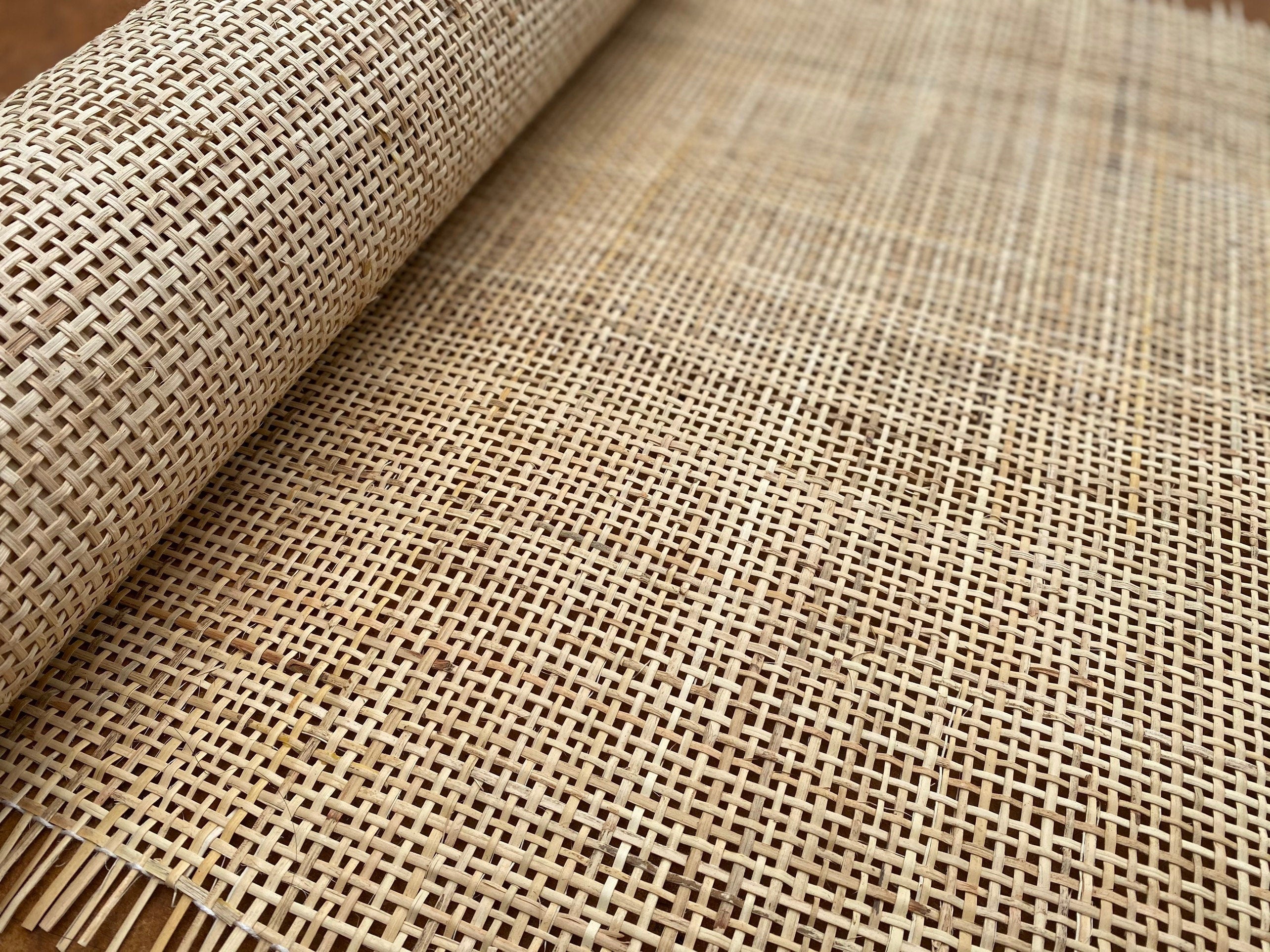 90cm Wide, NATURAL Radio Weave Rattan Cane Webbing, Sell By The Running 0.5m.