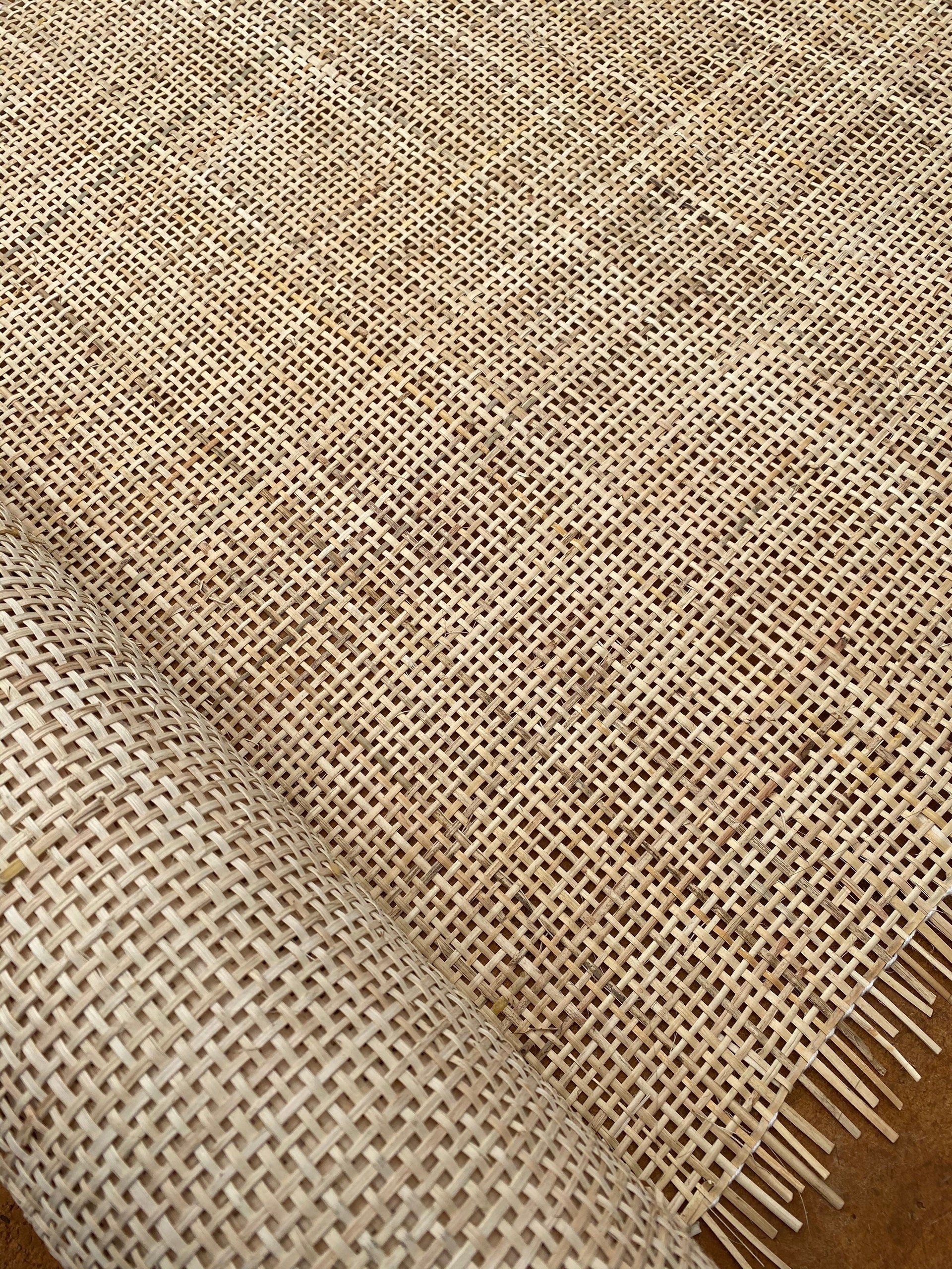 90cm Wide, NATURAL Radio Weave Rattan Cane Webbing, Sell By The Running 0.5m.