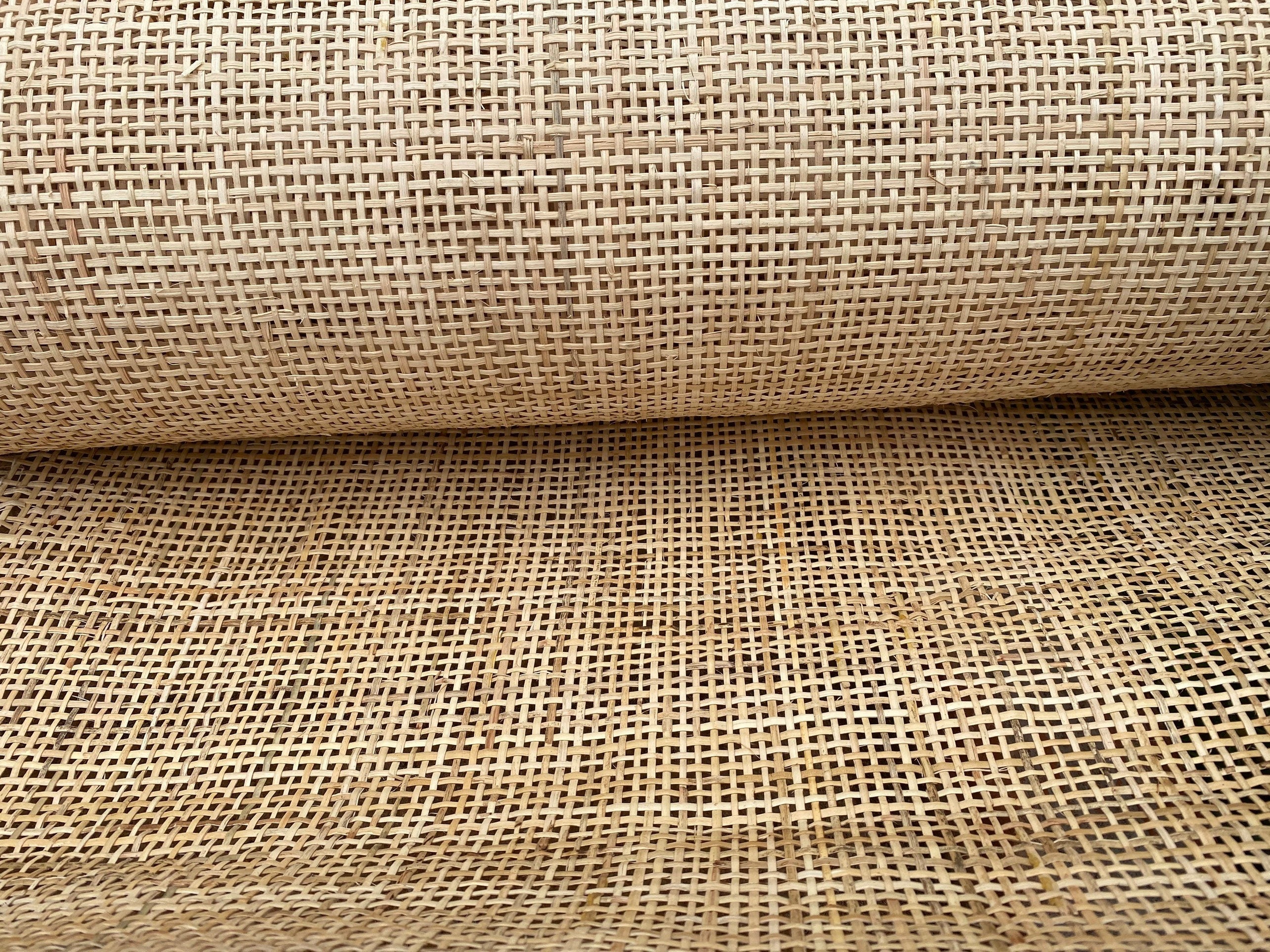 36" Wide, NATURAL Radio Weave Rattan Cane Webbing, Buy More Save More.