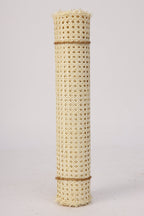 36" Wide, White Hexagon Weave Rattan Cane Webbing, Upholstery for Rattan Furniture, Sell By The Running Foot.