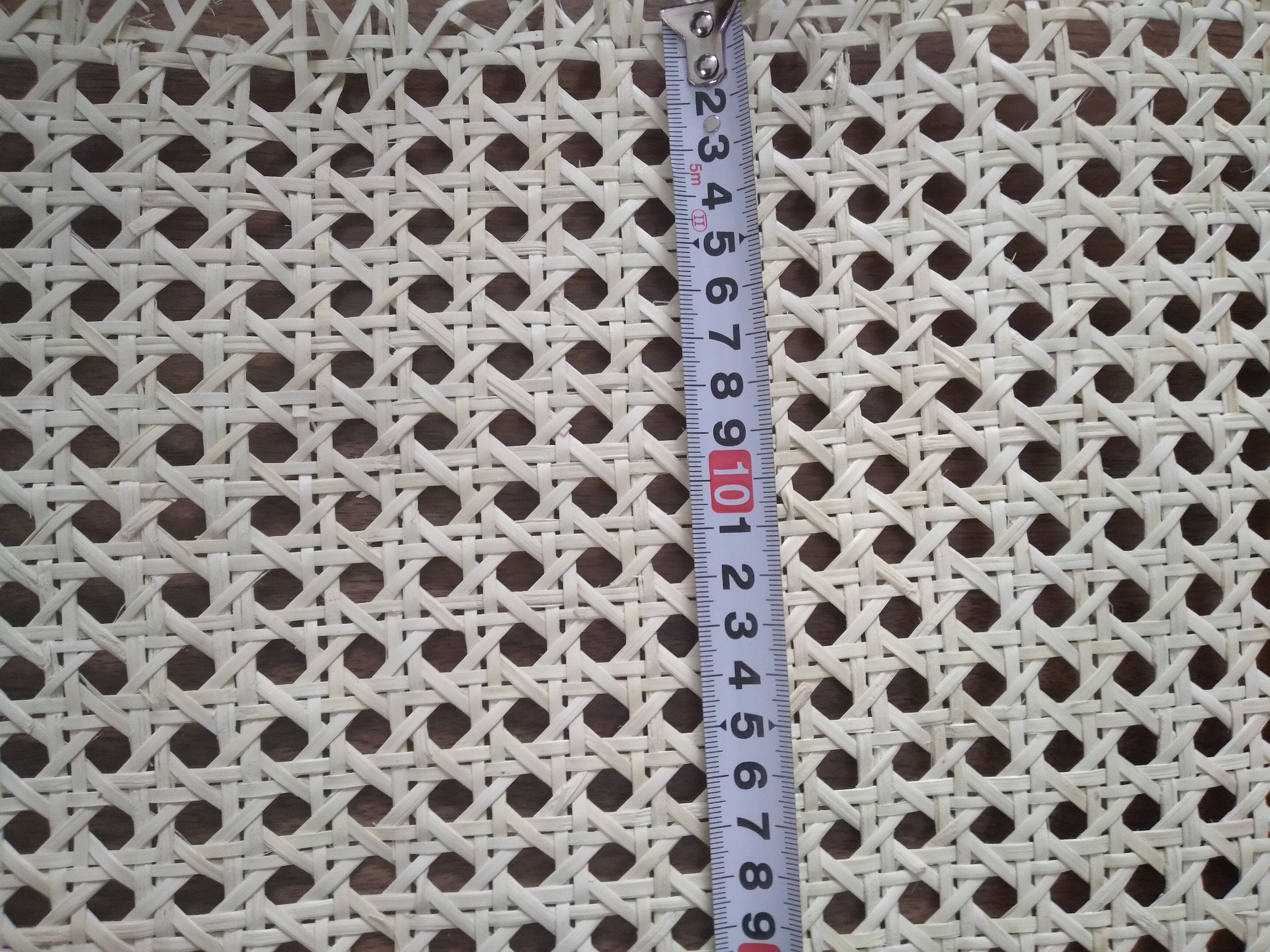 Width 27.5" : Hexagon Rattan Cane Webbing, Cane Webbing for DIY Project, Natural/ Bleached, Buy more SAVE MORE.