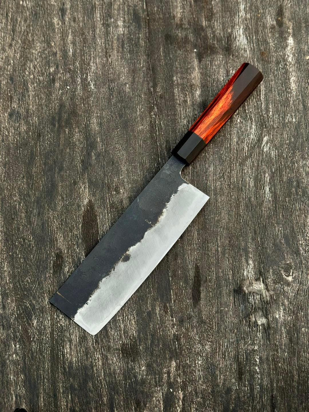 Nakiri Sanmai 180mm – Hand-Forged Vietnamese Precision with Japanese Style