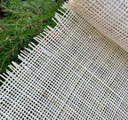 24" Wide, BLEACHED Woven  Radio Cane Webbing Roll Weave, Cane Webbing Roll, Full Size Available.