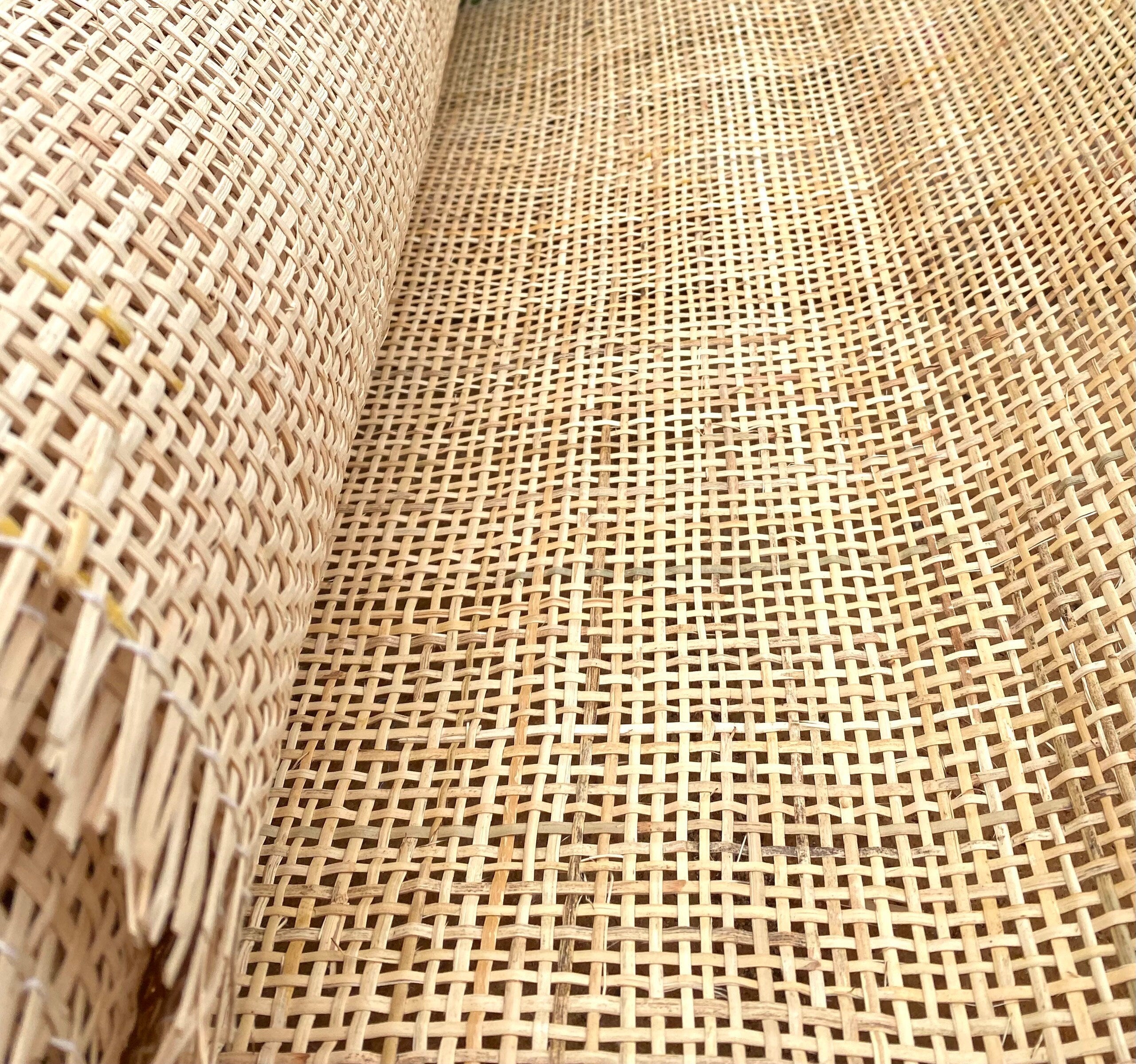 90cm Wide, NATURAL Radio Weave Rattan Cane Webbing, Sell By The Running 0.5m.