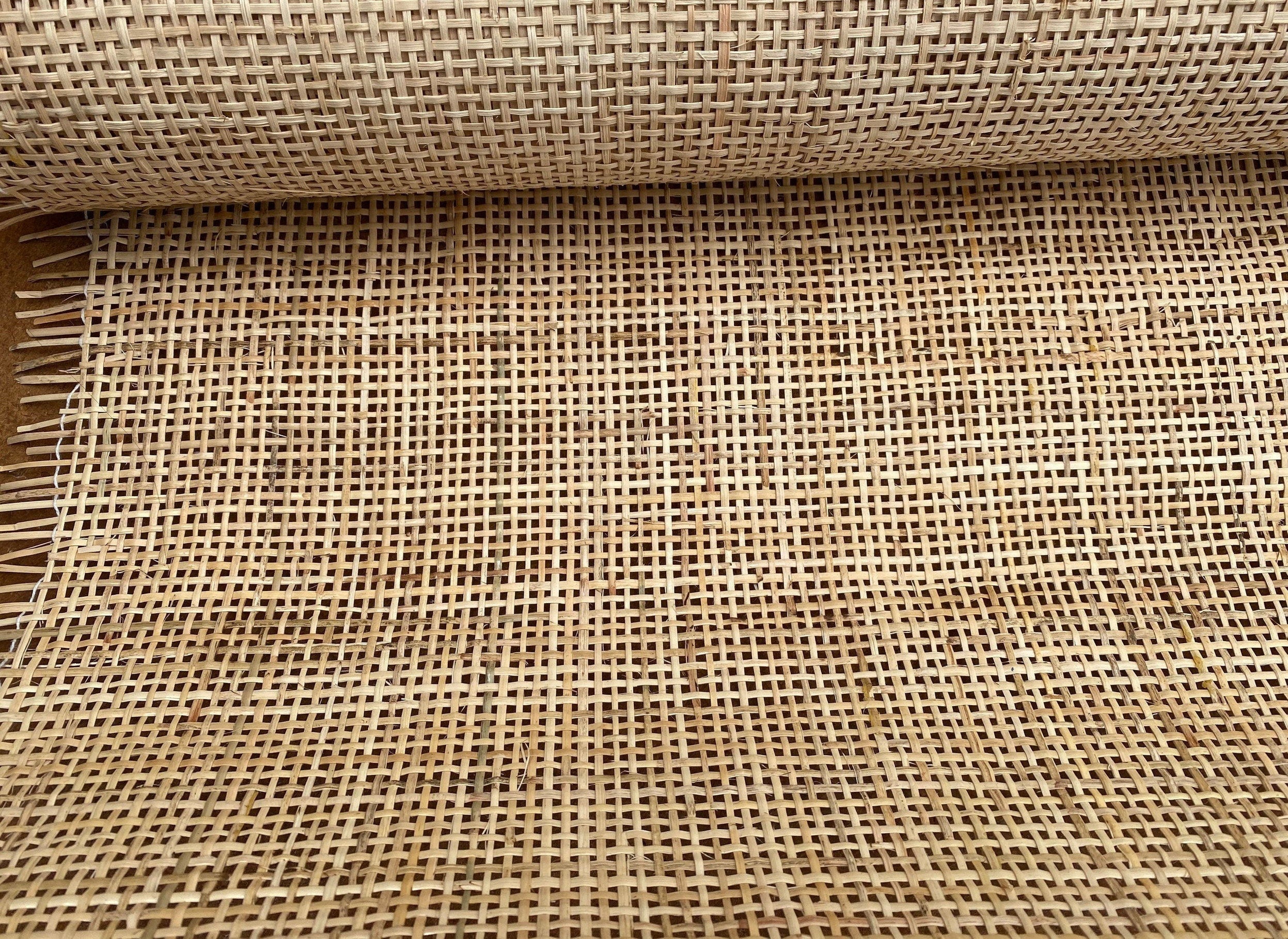 36" Wide, NATURAL Radio Weave Rattan Cane Webbing, Buy More Save More.