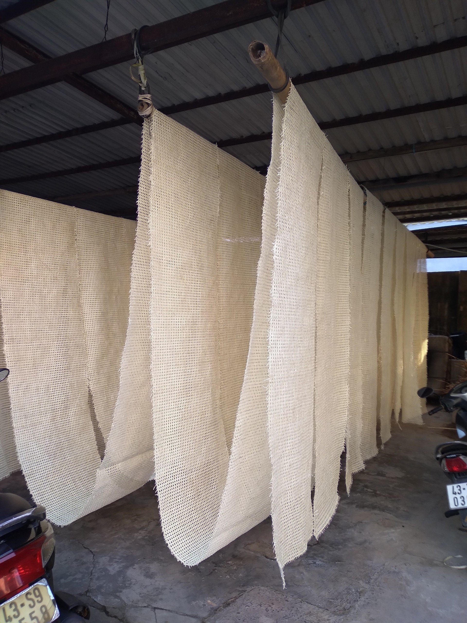 WIDTH 36", Hexagon Rattan Webbing for Caning Chair, DIY Project Interior, By more save more.