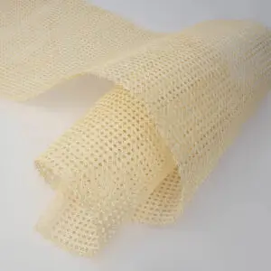 Hexagon Weave Rattan Cane Webbing Sheet - White Upholstery Material