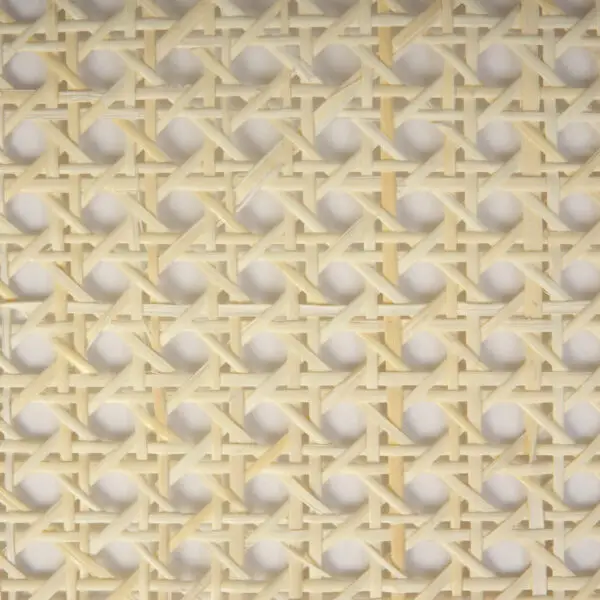 Hexagon Weave Rattan Cane Webbing Sheet - White Upholstery Material - Image 3